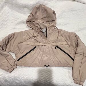 Women's Tan Hooded Jacket